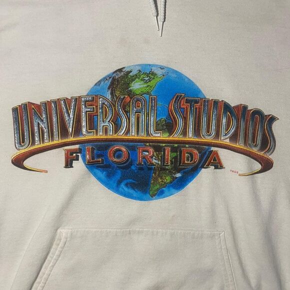 🎢 Y2K Universal Studios Hoodie | XL Vintage Theme Park Sweatshirt - Picture 3 of 8